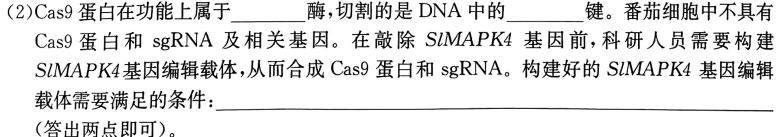 2023年河北省初中毕业生升学文化课模拟考试（二）生物