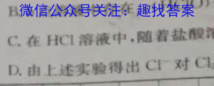 江西省2023年初中学业水平考试模拟试卷（二）化学