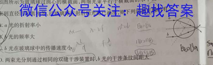 九师联盟·2023届新高考押题信息卷(四)4l物理