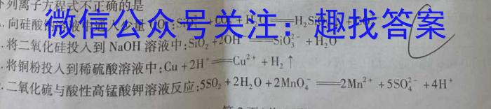 2023年安徽省中考冲刺卷(二)化学