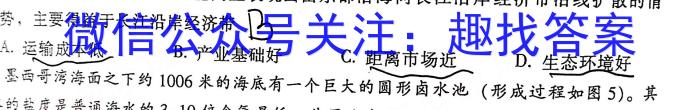 2023年安徽省初中学业水平考试 冲刺(一)l地理