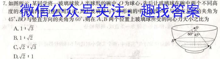 广西省2023年春季学期高一年级八校第二次联考.物理