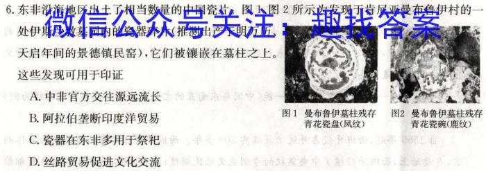 [马鞍山三模]马鞍山市2023年高三第三次教学质量监测历史
