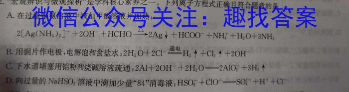 新时代NT名校联合体2022-2023学年高二第二学期期中考试化学