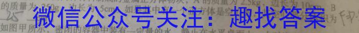 江淮名卷·2023年安徽中考押题卷(二)2l物理