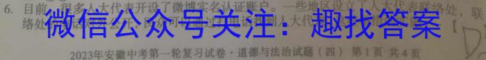2023年湖南省普通高中学业水平合格性考试高一仿真试卷(专家版六)&政治