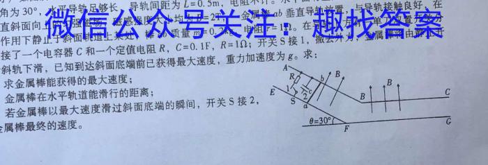 安徽省2023年中考适应性检测（二）f物理