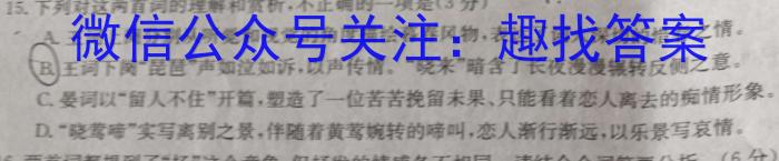 [启光教育]2023年河北省初中毕业生升学文化课模拟考试(四)(2023.6)语文