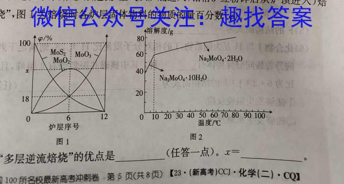 2023年重庆大联考高三年级5月联考（578C·C QING）化学