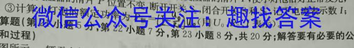 安徽省2024-2023学年第二学期八年级调研三q物理