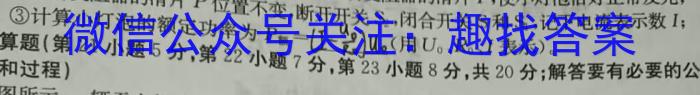 2023年安徽省初中学业水平考试 冲刺(一).物理