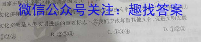 T2·2023年陕西省初中学业水平考试模拟试卷A政治1