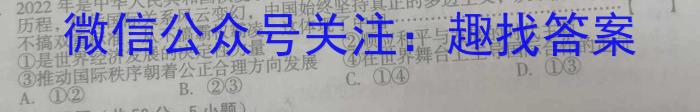 安师联盟·安徽省2023年中考仿真极品试卷（三）政治1