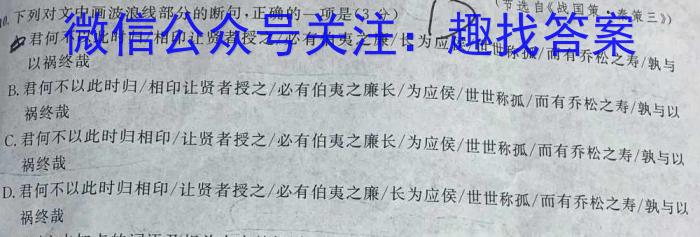 2023年陕西省初中学业水平考试冲刺（三）政治1