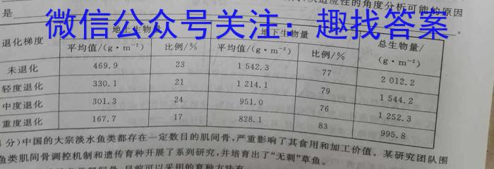 南京市2023届高三第二次模拟考试(2023.05)生物