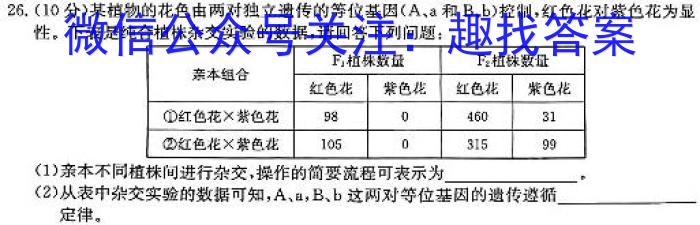 炎德英才大联考 湖南师大附中2024-2023学年度高二第二学期第二次大练习生物