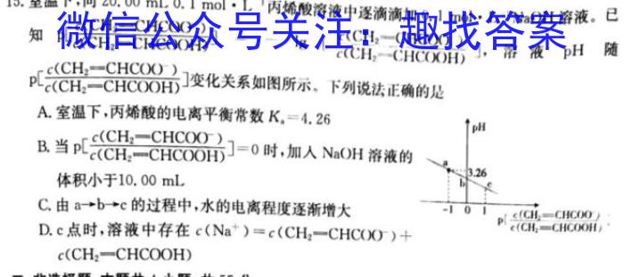 安徽省2023年鼎尖教育高三年级5月联考化学