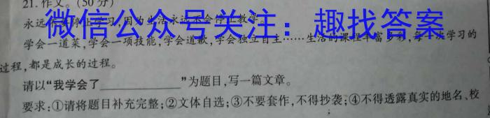 2022-2023学年江西省高二下学期期末调研测试语文