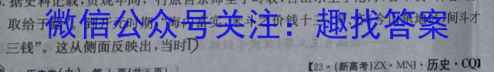 023年安徽省初中毕业学业考试模拟仿真试卷(四)历史"