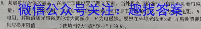 安徽省2024-2023学年九年级联盟考试（四）q物理