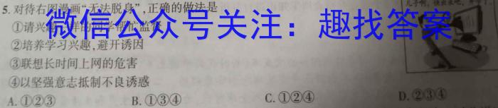 2023年陕西大联考高三年级5月联考（⇧）s地理