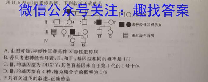 强基路985天机密卷 2023年普通高等学校统一招生模拟考试(新高考全国Ⅰ卷)(二)生物