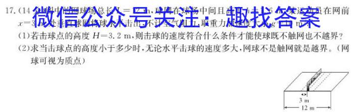 安徽省2024-2023学年度第二学期九年级G5联动教研第一次调研（下学期）q物理