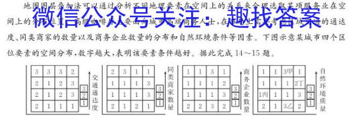 京星 2023届高考冲刺卷(一)s地理