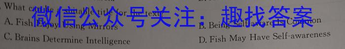 陕西省2023年普通高等学校招生全国统一考试（◇）英语