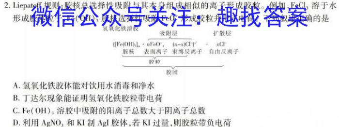 [晋一原创测评]山西省2023年初中学业水平考试模拟测评（六）化学