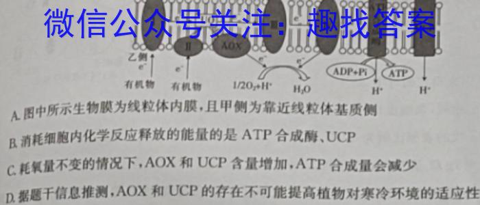 2023年河北省初中毕业生升学文化课考试 冲刺(二)生物