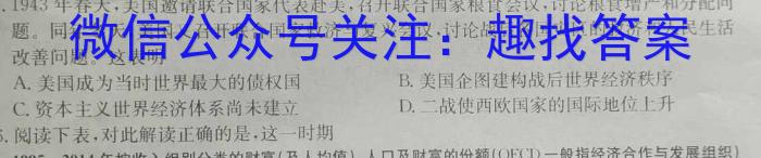 漳州市2023届高中毕业班第四次质量检测历史试卷