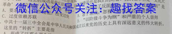 湖南省2023届高三全真模拟适应性考试历史