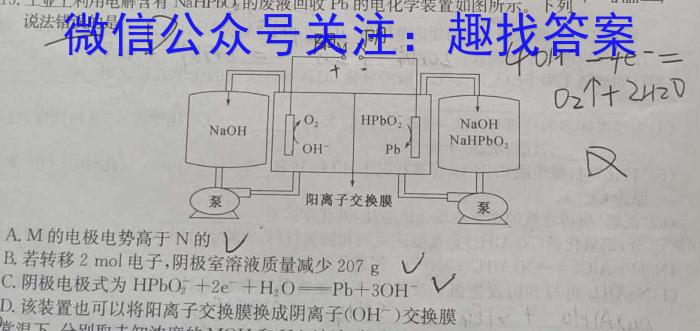 强基路985天机密卷 2023年普通高等学校统一招生模拟考试(新高考全国Ⅰ卷)化学