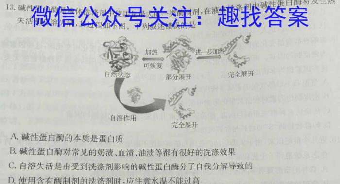 2023年高三学业质量检测 全国甲卷模拟(二)2生物