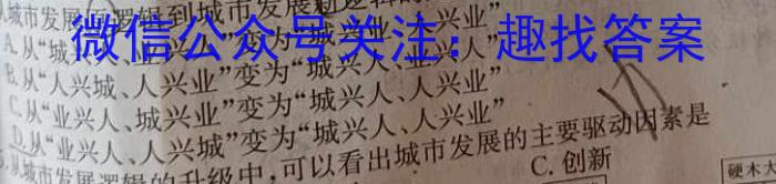 2023年银川一中、昆明一中高三联合考试二模(5月)s地理