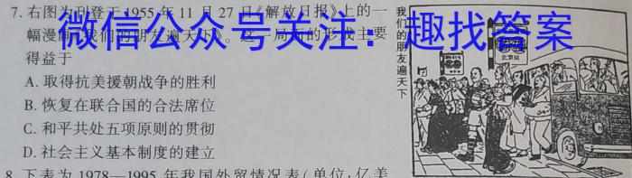 2023年安徽省中考冲刺卷（三）&政治