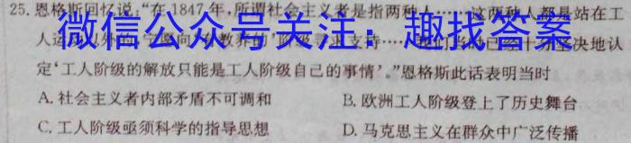 吉林省辉南县2023-2024高三上学期第二次半月考历史试卷