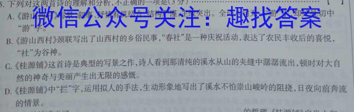 天一大联考 齐鲁名校联盟2023-2024高三第二次联考语文