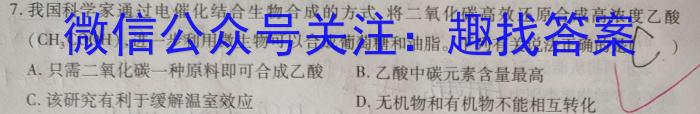华师—附中2023年普通高等学校招生全国统一考试名校联盟·压轴卷(二)化学