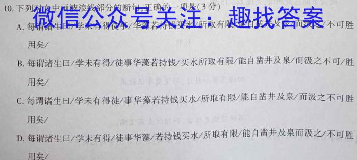 2023年陕西省初中学业水平考试B版T版政治1