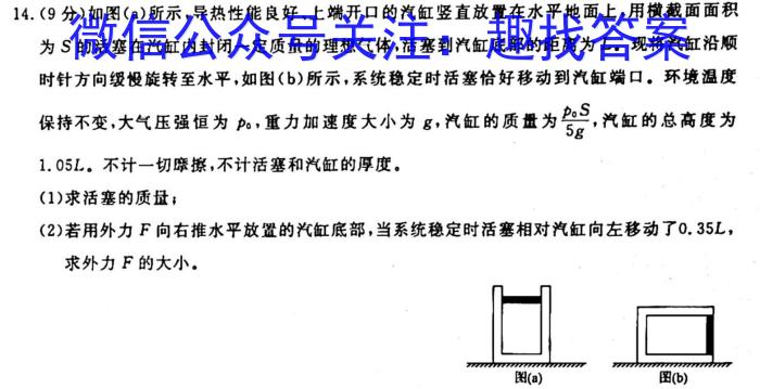 2023届陕西省九年级教学质量检测(✰)l物理