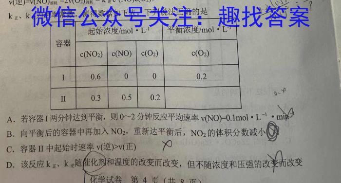 中考模拟压轴系列 2023年河北省中考适应性模拟检测(仿真二)化学