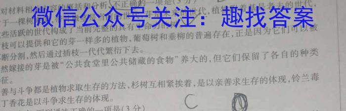 湖南省2023年邵阳市7月高二联考语文