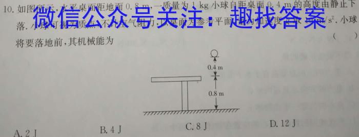 文博志鸿 2023年河南省普通高中招生考试模拟试卷(冲刺三)物理.