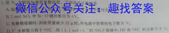 2023年广东大联考高三年级5月联考（23-456C）化学