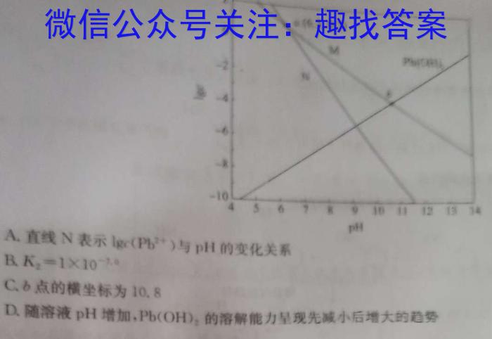 ［山西吉林黑龙江］2023年百万联考高三年级5月联考（524C）化学