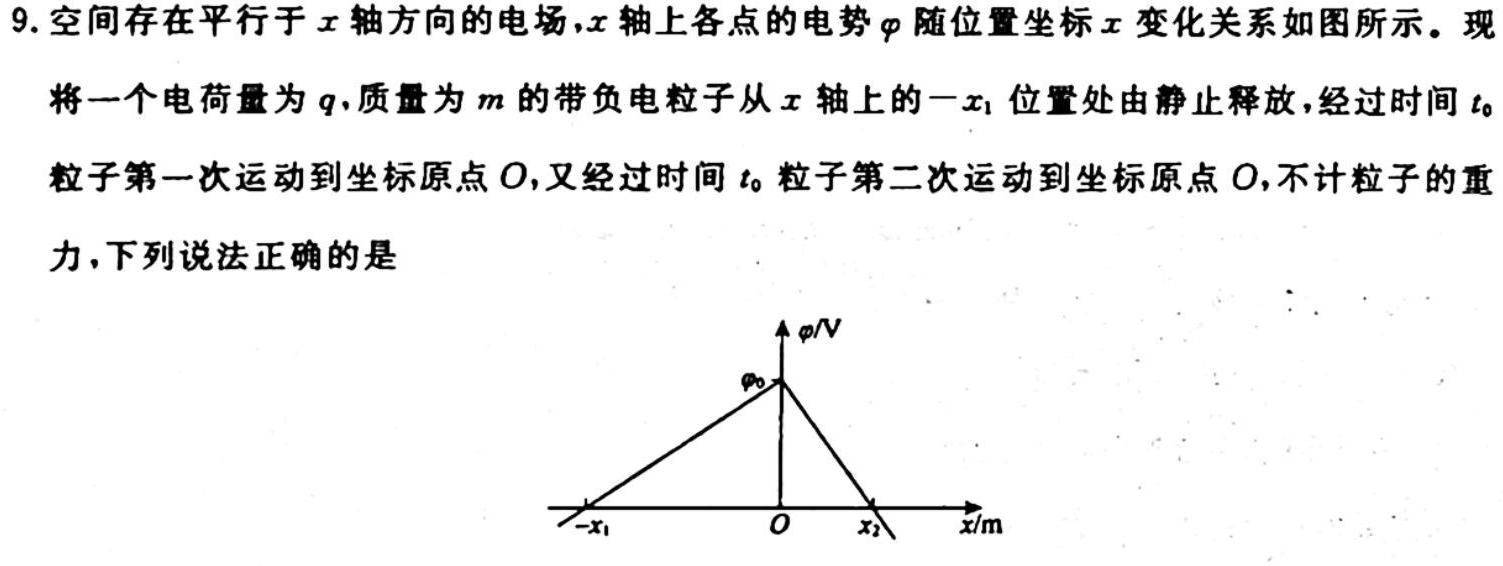 亳州一中2023届高三年级高考冲刺卷-物理试题及答案