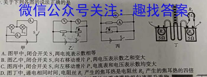 2023年河北大联考高三年级5月联考（517C·HEB）物理.