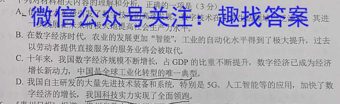 2023年普通高等学校招生全国统一考试适应性考试(5月)语文